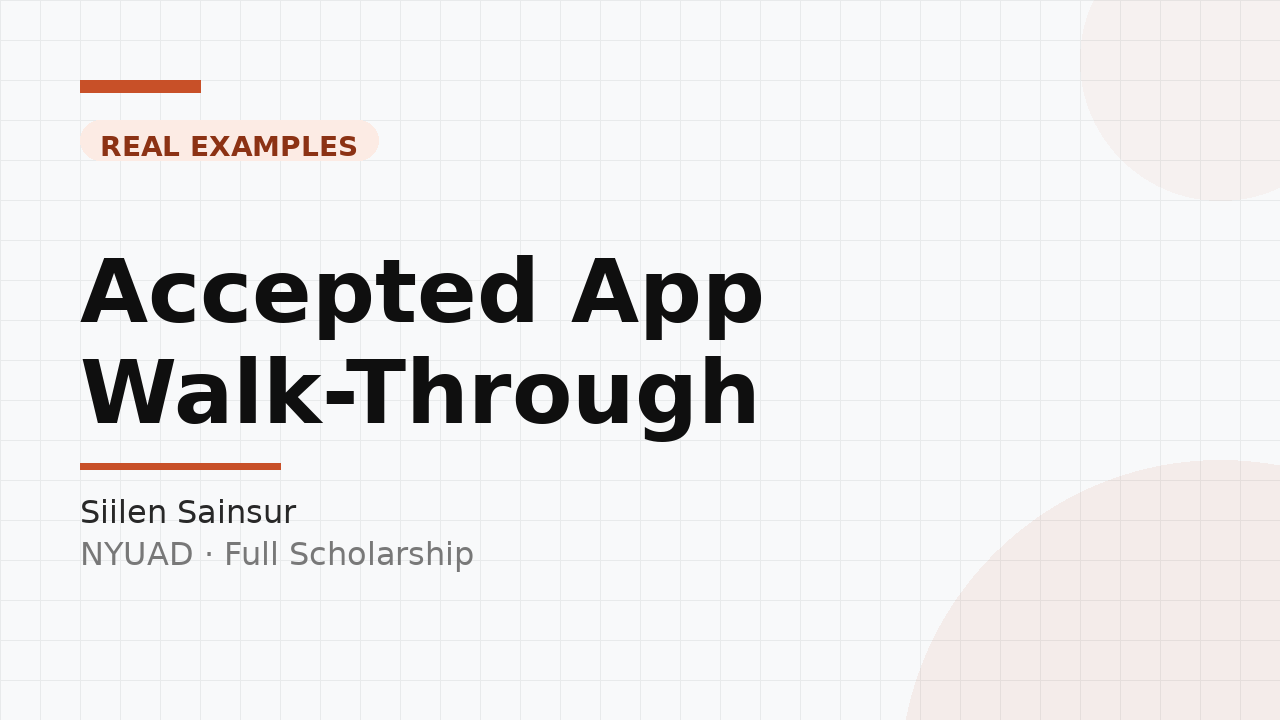Real Application Walk-Through